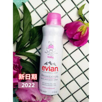 Nước xịt khoáng evian Evian date mới 2022 150ml Toner cho bà bầu của Pháp nguyên bản xịt khoáng nha đam