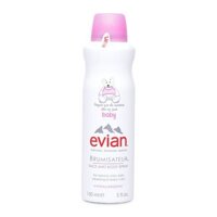 Nước xịt khoáng thiên nhiên cho bé Evian Face and Body Spray Baby (150ml)
