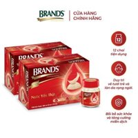 Nước Yến Brand's Không Đường Và Có Đường 42gx 6 hủ giúp bồi bổ sức khoẻ (yến thật)