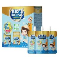 Nước Yến Kids Nest Plus+ Growth Gold Hương Tự nhiên 18% (Lốc 6 tặng 3 túi)