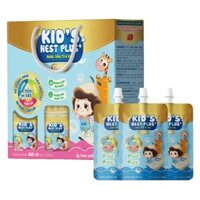 Nước Yến Kids Nest Plus+ Growth Gold Hương Dâu 18% (Lốc 6 tặng 3 túi)