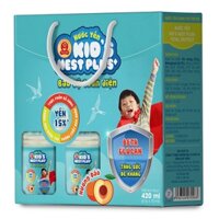 Nước yến Kid's Nest Plus hương đào lốc 6 lọ -70ml