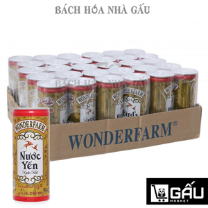 Nước yến ngân nhĩ Wonderfarm - Thùng 30 lon 240ml