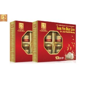 Nước yến nhân sâm Song Yến - Hộp 6 lọ 70ml (13% tổ yến)