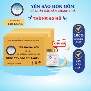 Nước yến Sanest collagen Khánh Hòa - Thùng 105 lọ 70ml
