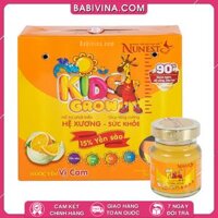 Nước Yến Sào Cao Cấp NUNEST KIDS GROW Lốc 6 Lọ (6 x 70ml) - VỊ CAM | Cho Bé Từ 1 Tuổi, Hỗ Trợ Phát Triển Hệ Xương - Giúp Tăng Cường Sức Khỏe | Mua Hàng Chính Hãng, Giá Rẻ Nhất Tại Babivina