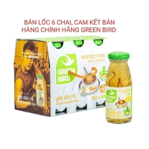 Nước yến sào Green Bird đông trùng hạ thảo - 185ml, 6 chai