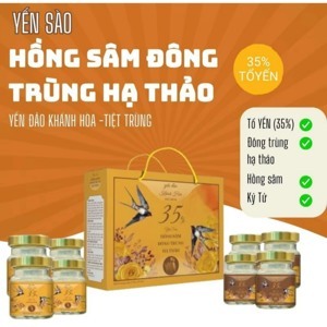 Nước yến sào nhân sâm Khánh Hòa - Lốc 6 lọ 70ml
