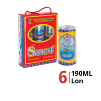 Nước yến sào Sanest hộp 6 lon x 190ml (1 Hộp)