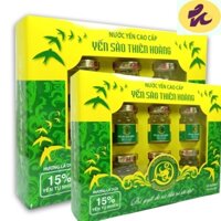 Nước Yến sào Thiên Hoàng 15% yến tổ Hương Lá Dứa (6 lọ x 70ml)