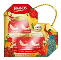 Nước yến thật Brand’s đường phèn 6 hủ 42ml (hộp quà)
