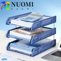 Nuomi Giá đỡ tập tin ba lớp, Máy tính để bàn sắp xếp tập tin Khay lưu trữ tập tin A4, Hộp đựng tập tin thời trang bằng nhựa INS Style Tài liệu khay tập tin nhiều lớp