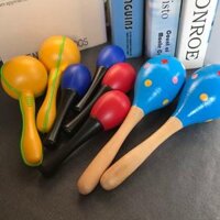Nursery nhựa búa cát bằng gỗ bé bé mầm non đồ chơi maracas âm nhạc bộ gõ Trẻ em xoa dịu Đồ chơi bằng gỗ