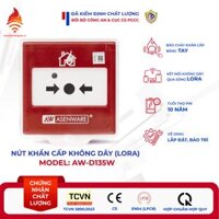 Nút ấn nhấn khẩn cấp báo cháy không dây AW-D135W
