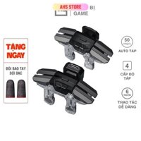 Nút bấm chơi game JS65 auto táp 50 nhịp/s bắn Pubg Mobile Free Fire 6 ngón cực nhạy kẹp rộng và chắc chắn