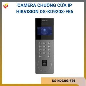 Nút bấm chuông cửa có hình Hikvision DS-KD9203-FE6 nhận diện khuôn mặt