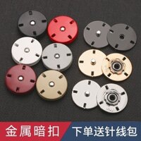 Nút bấm kim loại lớn cho áo khoác, nút bấm lớn cho áo len cashmere nữ, nút bấm vô hình cho quần áo, nút mẹ và con tinh tế