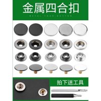 Nút bấm kim loại, nút bấm, nút áo khoác, nút ẩn áo khoác bóng chày, nút bấm không cần may 855
