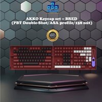 Nút bàn phím AKKO Keycap set – BRED (PBT Double-Shot/ASA profile/158 nút)