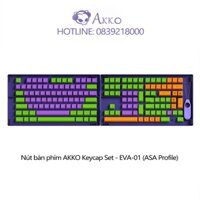 Nút bàn phím AKKO Keycap set EVA-01 (PBT Double-Shot/ASA profile/158 nút)