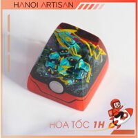 Nút Bàn Phím Cơ KeyCap Lẻ KeyCap Artisan Pokemon Mega Rayquaza - Trang Trí Bàn Phím cơ