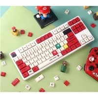 Nút bàn phím Mario Keycap set – PBT Double-Shot - Cherry profile - 123 nút dùng cho bàn phím cơ