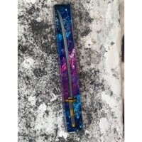 Nút bàn phím Spacebar mô hình kiếm màu xanh tím