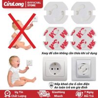 Nút Bịt Ổ Điện An Toàn Cho Bé nắp bọc che ổ điện xoay cắm không cần tháo khi sử dụng