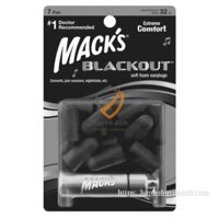 Nút bịt tai chống ồn Mack’s Black Out
