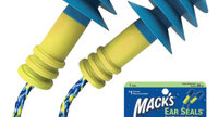 Nút bịt tai Mack’s Ear Seals chống nước, giảm ồn, có dây tiện lợi
