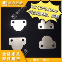 Nút chặn cửa tủ phòng tắm hình bán nguyệt, toàn bộ bằng nhôm, tấm tổ ong, tủ giặt, tủ đựng đồ, phụ kiện hợp kim nhôm chống gỉ TYCW