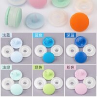 Nút chụp bằng nhựa 9mm Dây buộc trong suốt May quần áo miễn phí cho trẻ sơ sinh Nút chụp vô hình Clinch Khóa nhỏ / Công