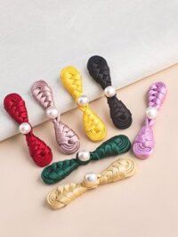Nút Đĩa Ngọc Trai Trung Quốc Chắc Chắn Pipa Handmade Sườn Xám Quần Áo Nút Vải Retro Đường Phù Hợp Với Phụ Kiện