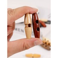 Nút gỗ ô liu cho áo khoác nam nữ, phụ kiện áo gió, quần áo trẻ em, áo len, áo khoác, nút gỗ hình sừng