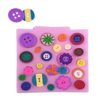 Nút Hình Dạng Bánh Kẹo Dẻo Silicone Khuôn Mẫu DIY Candy Khuôn Chocolate Cookie Đá Bánh Nướng