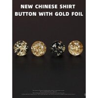 Nút khóa tấm vàng Qipao vintage, áo sơ mi phong cách Trung Quốc mới, nút trang trí áo chiffon, nút Hanfu Tang Suit phong cách Trung Quốc