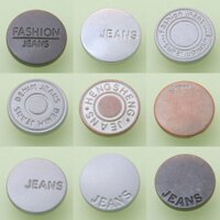 Nút Kim Loại Cao Cấp Nút Quần Jean Nút Quần Nút Quần Tổng Thể Nút Lắc Đầu Nút Nam Nữ Kim Loại Hình Chữ I Nút