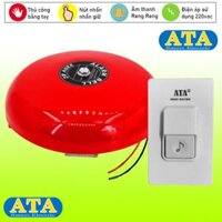 Nút nhấn chuông điện reng reng có dây dùng điện 220V reo lớn vang xa ATA (Kết nối bằng dây điện)(Tùy chọn kích thước chuông lớn nhỏ)(nhấn nút chuông kêu reng reng)