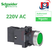 Nút nhấn có đèn báo Phi 22 Schneider XA2EW33M1 220V AC