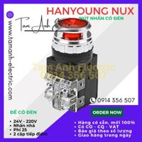 Nút nhấn có đèn phi 25 HanYoung CRX-G25 Hàn Quốc - Nút đề có đèn o25 HanYoung CRX-G25