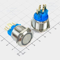 Nút Nhấn Nhả LED Đỏ 22mm 12V Inox 304 6 Chân//SKU:55 thegioilinhkien168