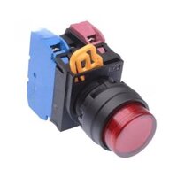 Nút nhấn nhả phi 22, có đèn, 24V AC/DC Idec YW1L-M2E11Q4R, Màu Đỏ, 1NO + 1NC