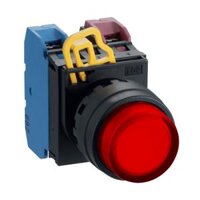 Nút nhấn nhả phi 22, có đèn, 220V AC/DC Idec YW1L-M2E11QM3R, Màu Đỏ, 1NO + 1NC
