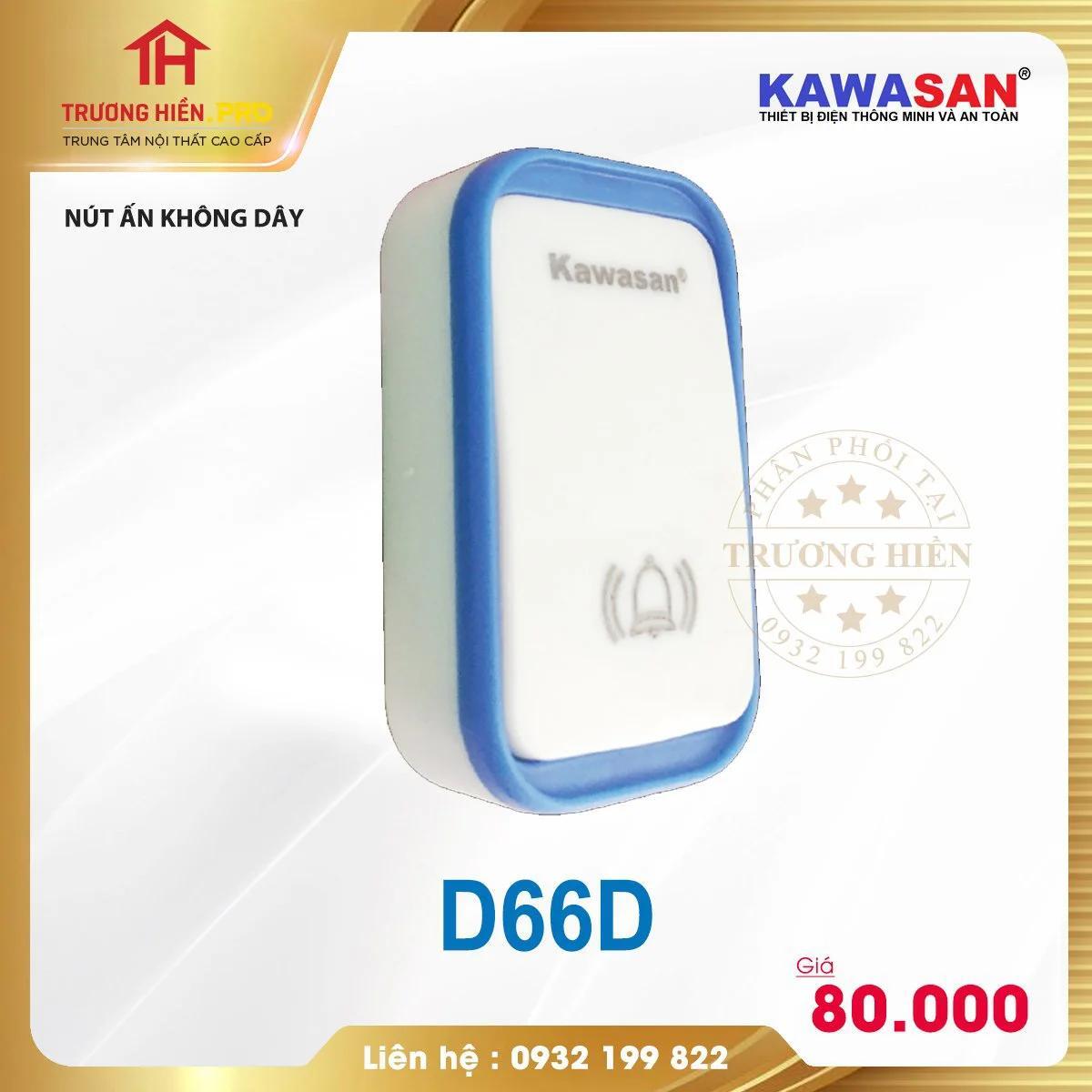 Nút nhấn tích hợp thêm cho chuông cửa KAWA D66D