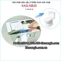 Nút nhấn xả bồn cầu 2 nhấn KAG-NB20, nút xả bồn cầu Linax C504, C702