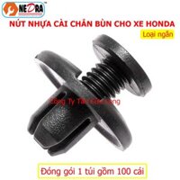 Nút nhựa cài chắn bùn cho xe Honda loại ngắn