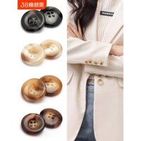 Nút nhựa cao cấp cho áo khoác nữ, nút áo khoác len, tròn, đa năng, kích thước tinh tế