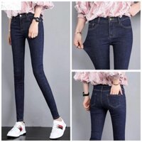 Nút nhựa nhiều màu ,khuya áo Quần bò nữ lưng cao skinny co giãn,quần jean nữ nhiều màu size từ 25-35