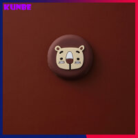 Nút Silicon Chống Va Đập Cửa, Miếng Chặn Cửa Họa Tiết Hoạt Hình 3D, Giảm Ồn, Chống Shock, Chống Trầy Xước Và Bảo Vệ Tường KUNBE - Gấu Nâu