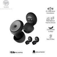 Nút tai có độ trung thực cao SNBS - Khử tiếng ồn 25-33dB cho buổi hòa nhạc, công sở & xe máy - Bao gồm 6 cặp đầu mút silicon và bộ nhớ (S / M / L)